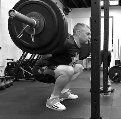 Barbell back squat at tribestrength Barbell back squat at tribestrength