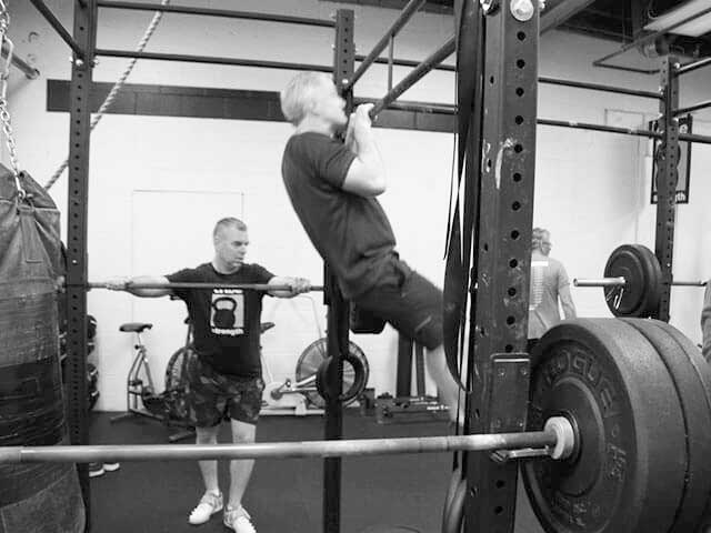 Pull-up on ROGUE rig at tribestrength Pull-up on ROGUE rig at tribestrength